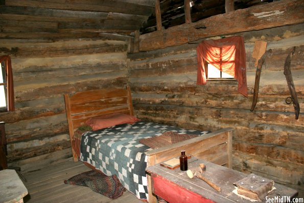 Inside the Replica Cowan Log Courthouse