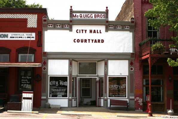 Lynnville City Hall - McQuigg Bros Storefront (Mesker)