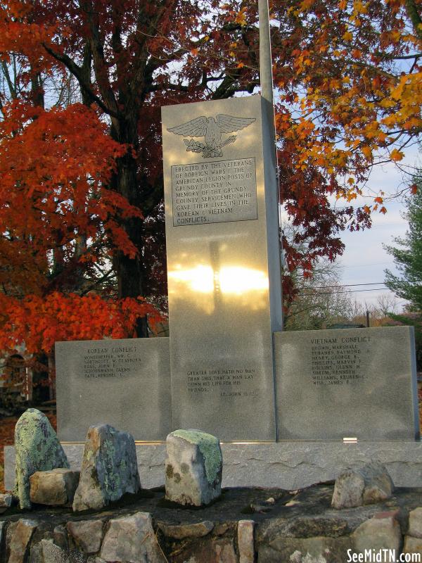 Grundy Co. Korean & Vietnam Wars monument