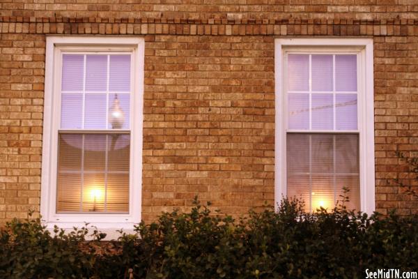 Candlelight in the Hickman County Courthouse Window