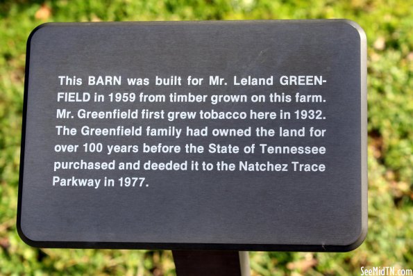 Tobacco Barn Marker