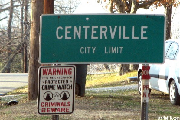 Centerville sign