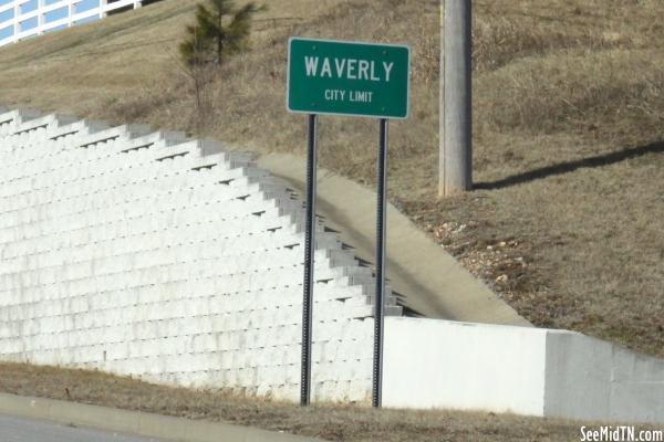 Waverly City Limit sign