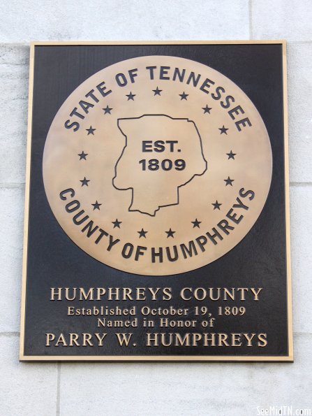 Humphreys County Plaque