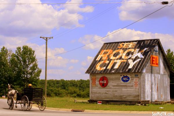 See Rock City barn in Amish Country