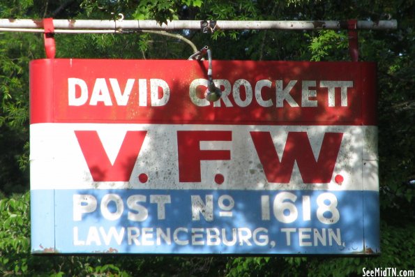 Crockett VFW sign