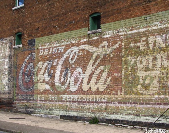 Faded Coca-Cola sign