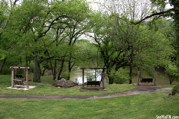 Fathers' Memorial Overlook: Three Swings