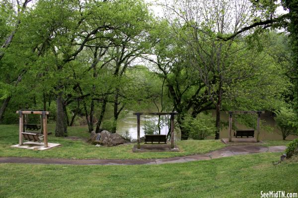 Fathers' Memorial Overlook: Three Swings