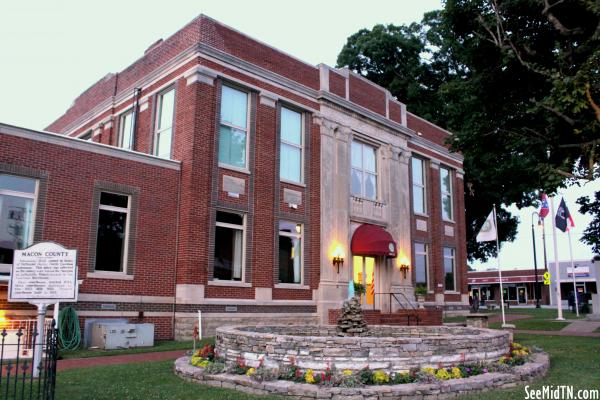 Macon County Courthouse at Dusk - Lafayette, TN