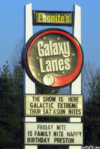 Ebonite's Galaxy lanes