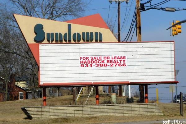 Sundown sign - Columbia, TN