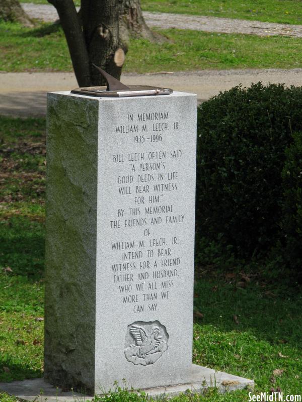 William Leech Sundial - Santa Fe, TN