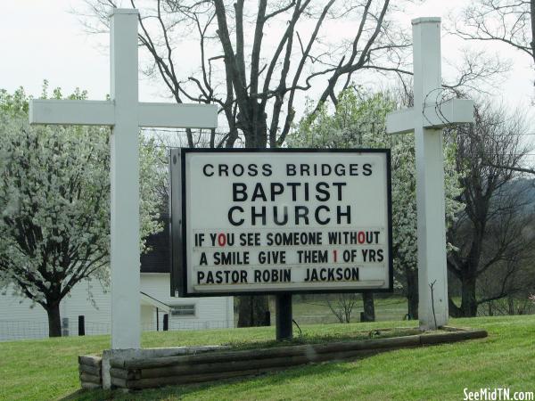 Cross Bridges Baptist Church, the Crosses at