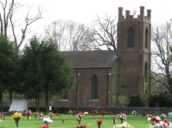 St. John's Church as seen from the next door cemetery