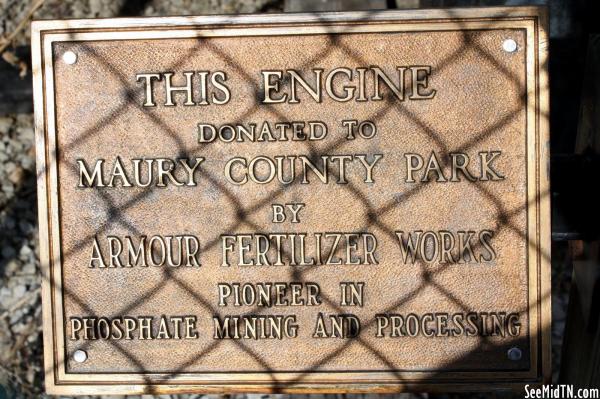 Armour Fertilizer Works Plaque