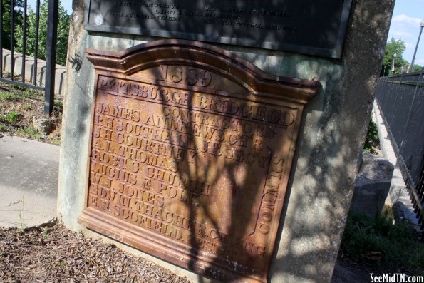 1889 Bridge Plaque