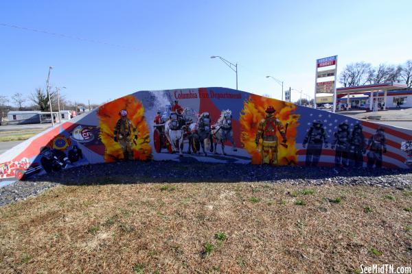 Columbia Fire Department mural