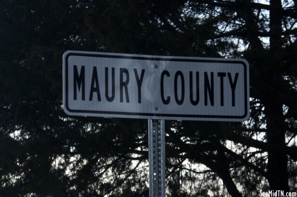 Maury County sign