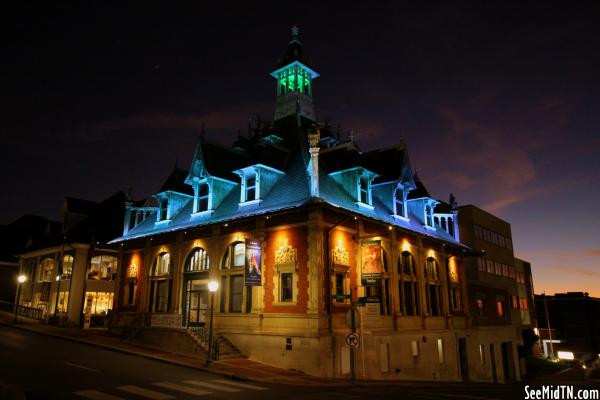 Customs House at Night - Clarksville, TN