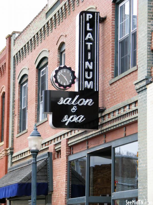 Platinum Salon & Spa neon sign