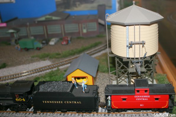 Cookeville Depot Museum: model water tower