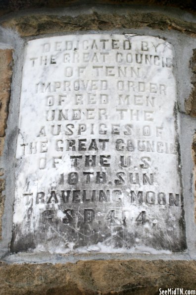 Standing Stone Monument engraving - Monterey