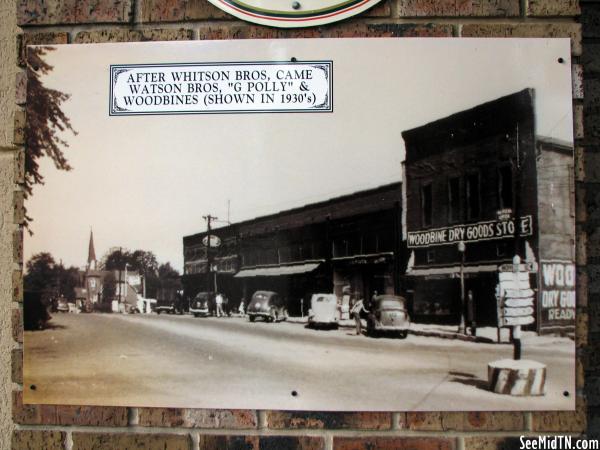 Woodbine's Dry Goods Store old photo