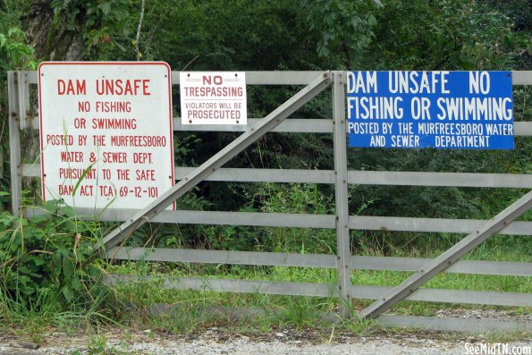 Browns Mill Dam site - now closed