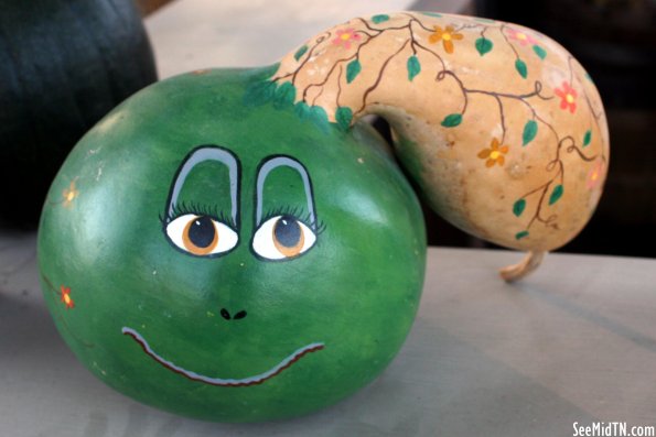 Walden Farm: Decorated Gourd