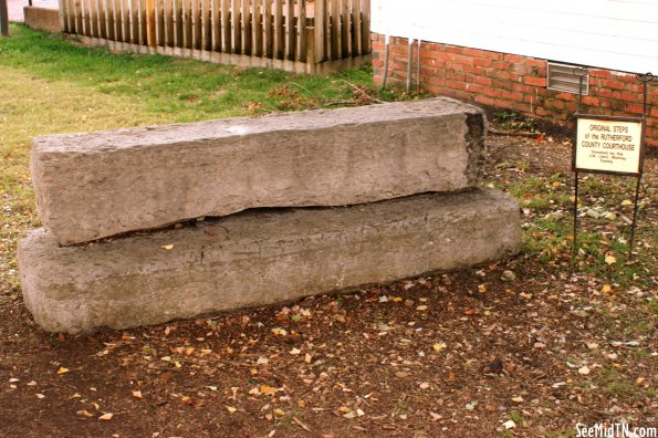 Cannonsburgh: Original Rutherford Co. Courthouse Steps