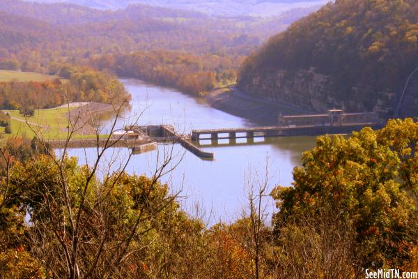 Cordell Hull Dam (View from Bearwaller Gap Overlook)