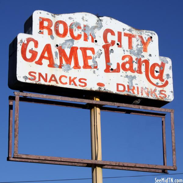 Rock City Game Land sign