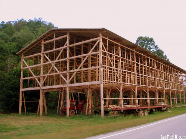 Barn under construction