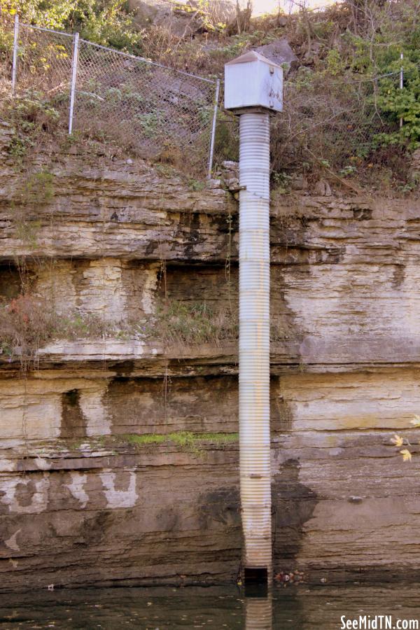 Round Lick Creek drainpipe