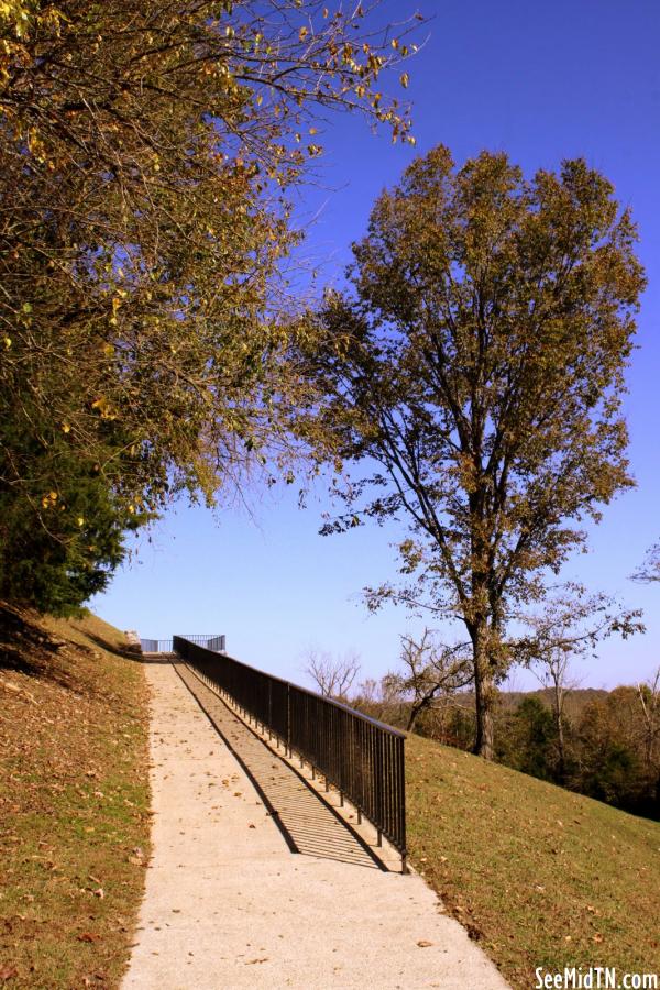 Cordell Hull Lake Overlook, path up to