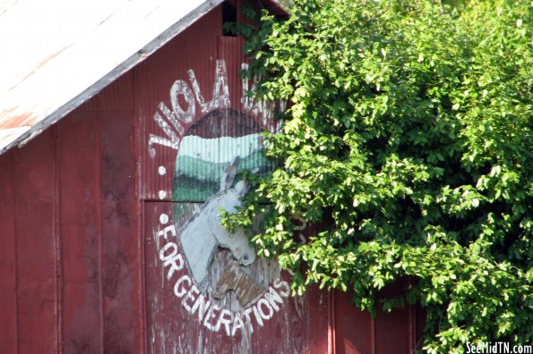 Viola Valley Logo painted on a barn