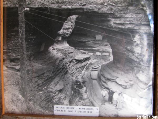 Natural Bridge photo from Lawrenceburg Davy Crockett Museum