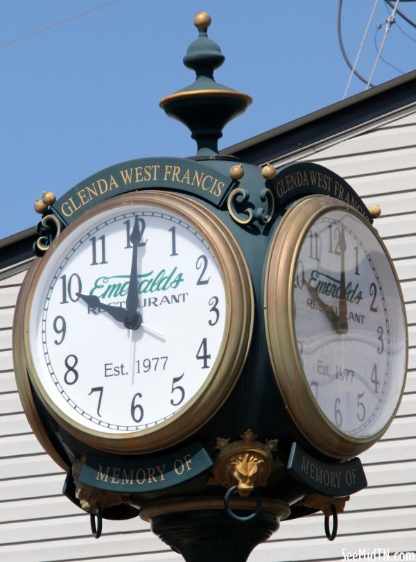 Emeralds Clock
