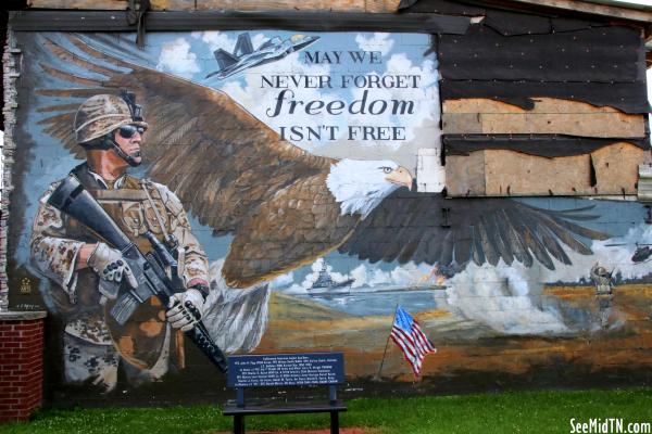 Veterans Park: Freedom isn't free mural