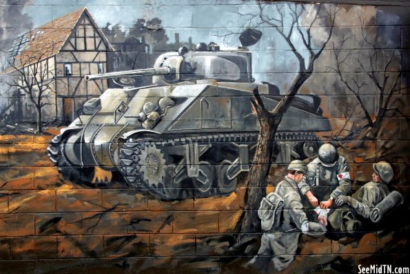 Veterans Park: Wounded Soldier Mural