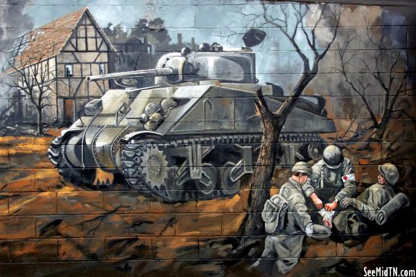 Veterans Park: Wounded Soldier Mural