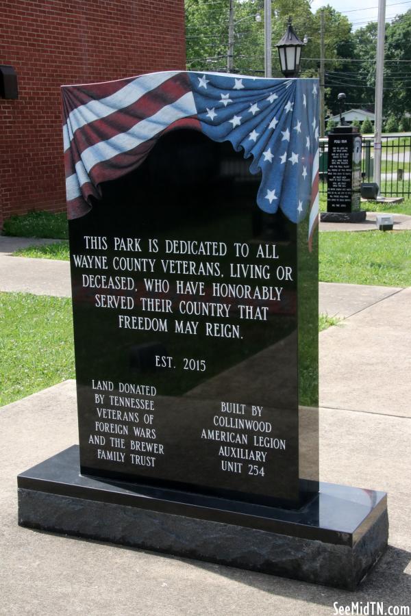 Veterans Park: Marker
