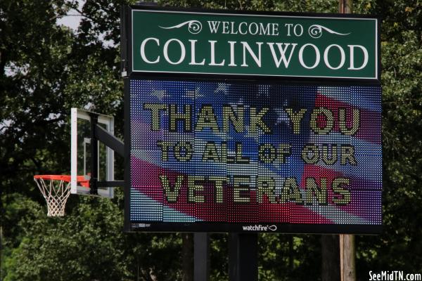 Collinwood Welcome Sign