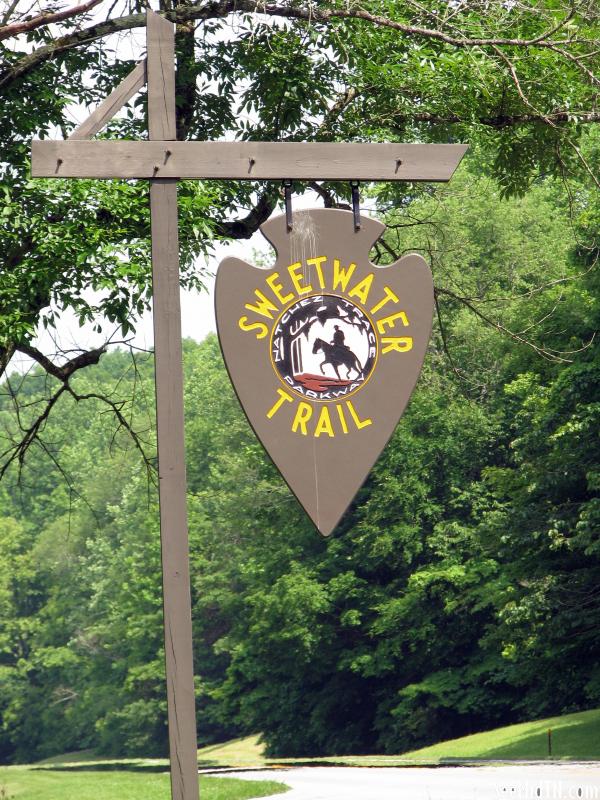Natchez Trace Parkway Sweetwater Trail sign