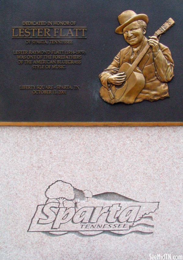 Lester Flatt monument - Sparta town square