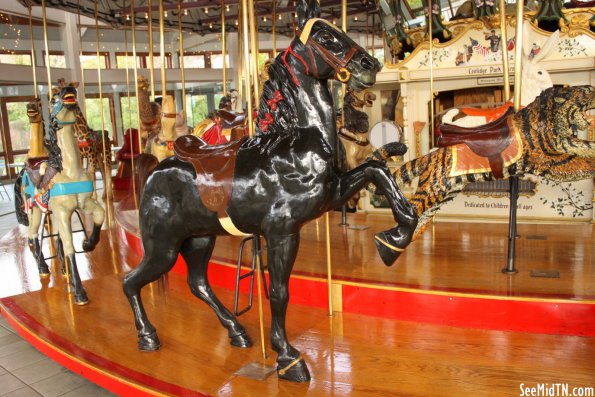 Carousel Black Horse