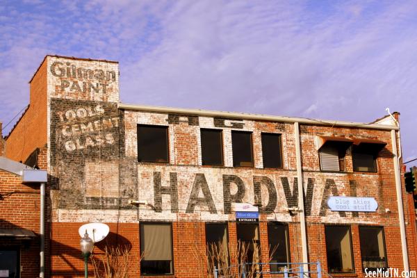 Hardware Store faded sign