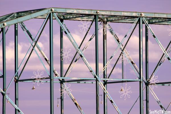 Walnut Street Bridge Winter Snowflakes