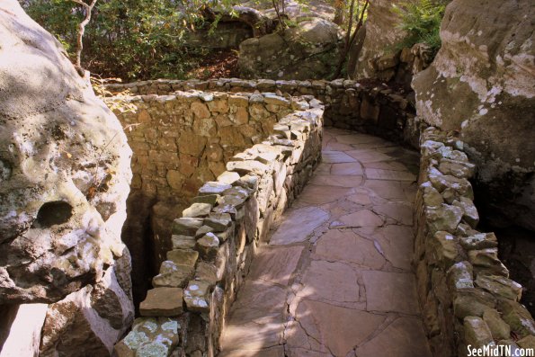 11: Stone curved path